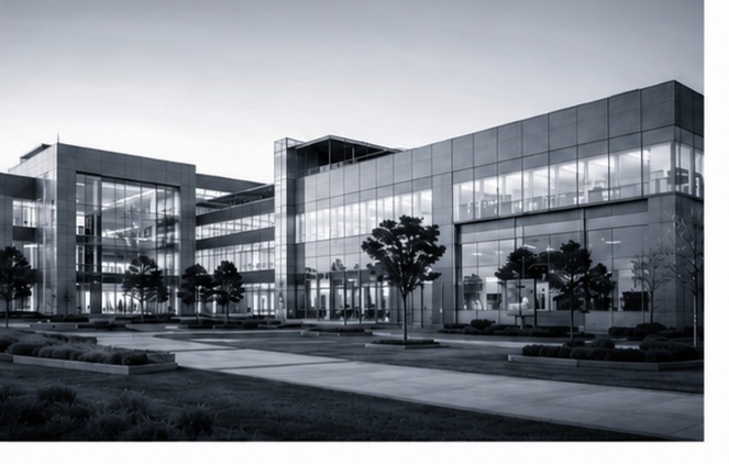 Industrial facility exterior representing secure deployment environments